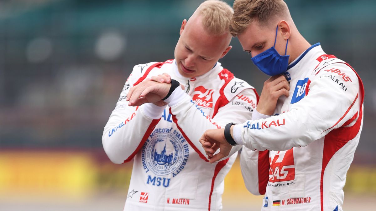Mick Schumacher y Mazepin en la prueba del algodón