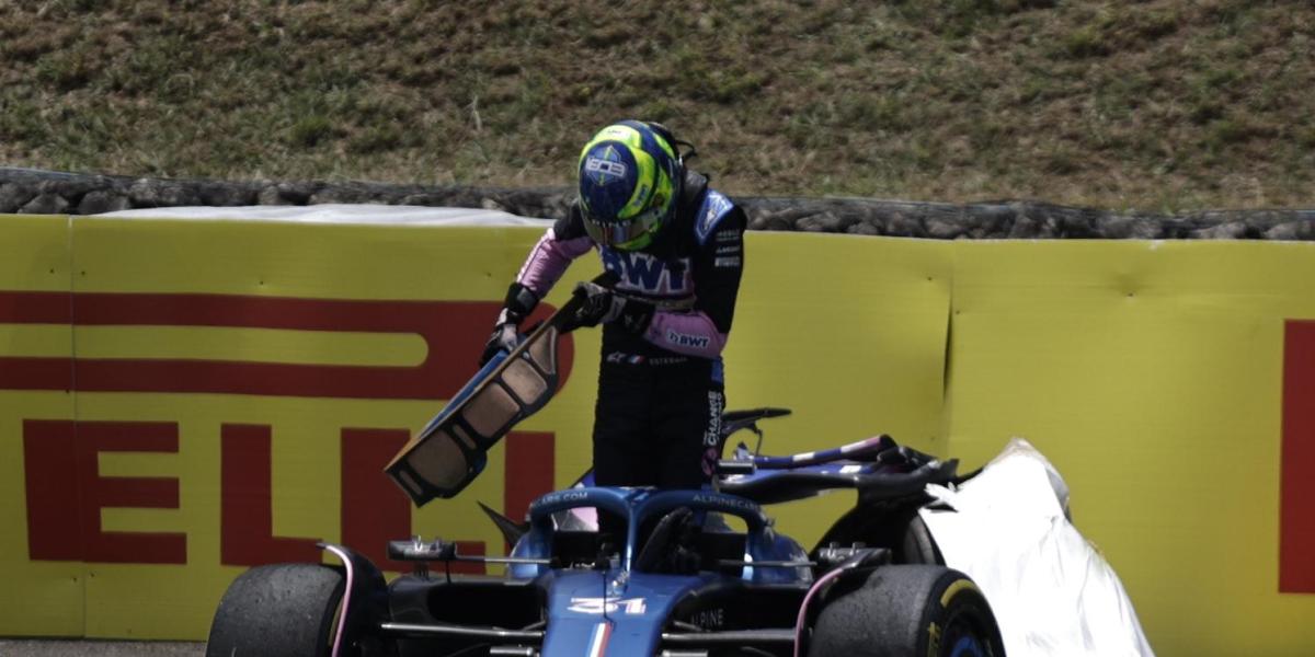 Ocon culpa a Fernando Alonso del accidente en Brasil