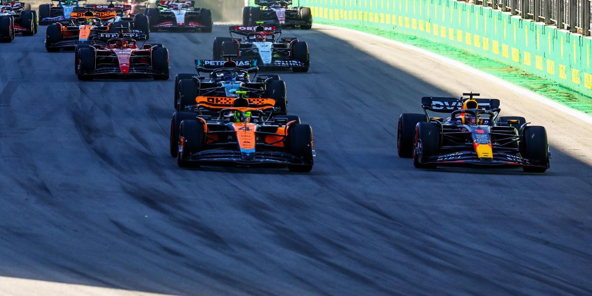 Norris no fue rival para Verstappen en la carrera sprint de Brasil: el tricampeón