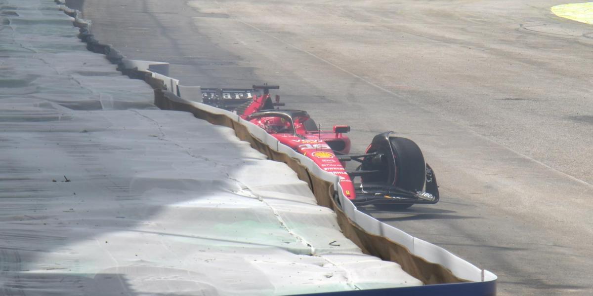 Drama para Leclerc en la vuelta de formación, un inicio tumultuoso del Gran Premio