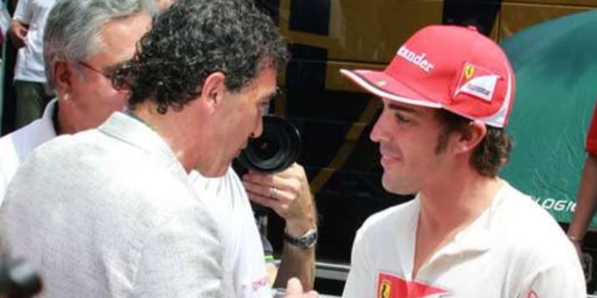Fernando Alonso y Antonio Banderas intercambian mensajes tras el Gran Premio de Brasil