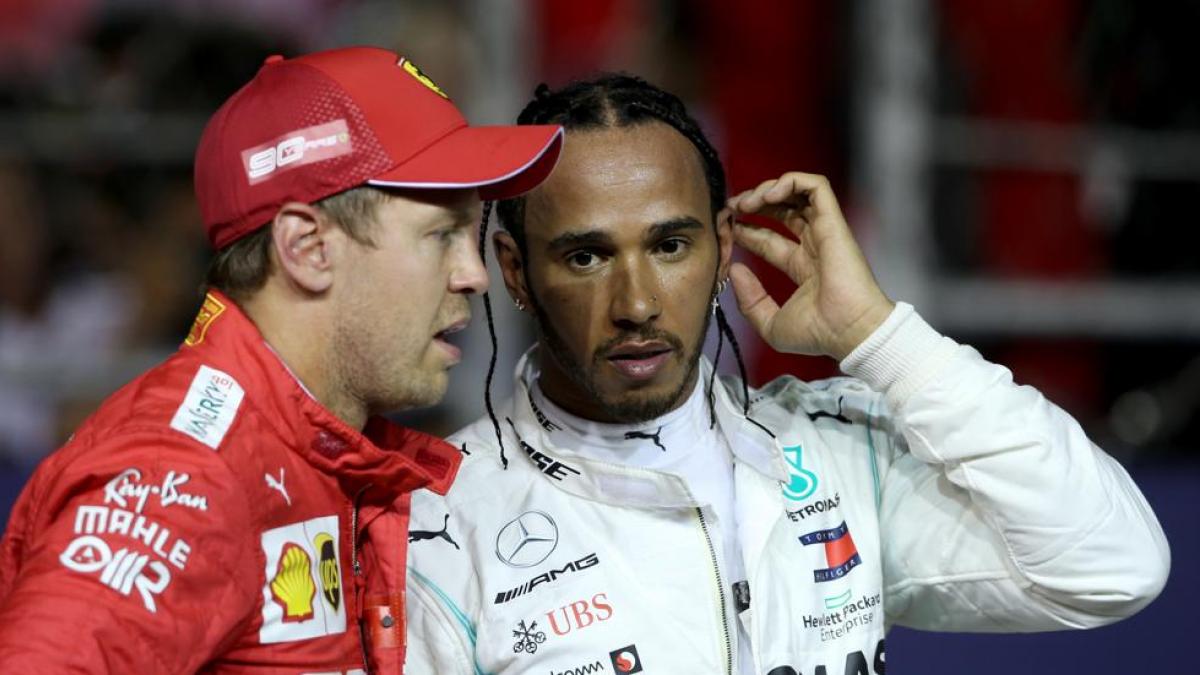 ¿Hamilton sustituirá a Vettel? Hamilton cree que el alemán Vettel es el más indicado...