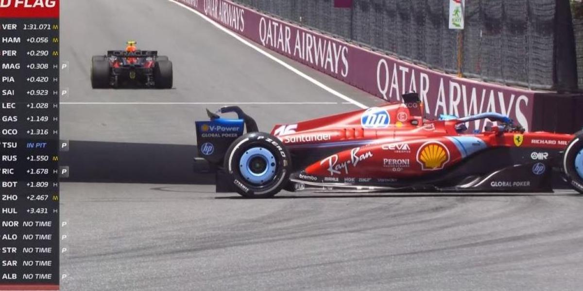 Leclerc tuvo problemas en Miami, mientras que Sainz empezó bien.