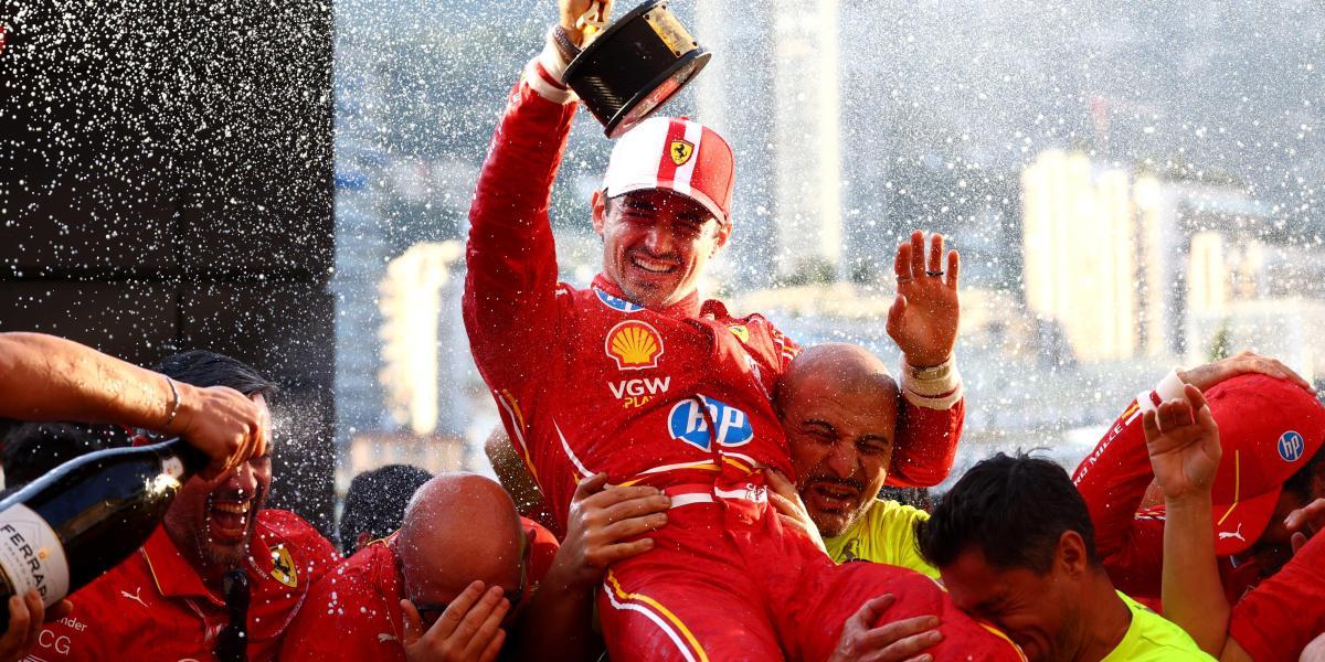 Leclerc rompió a llorar en la última vuelta de Mónaco y tuvo que hacer...