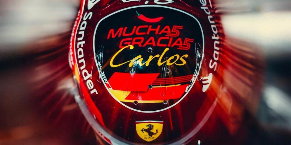 Leclerc dedicará el casco de Abu Dhabi a Carlos Sainz en la última carrera...
