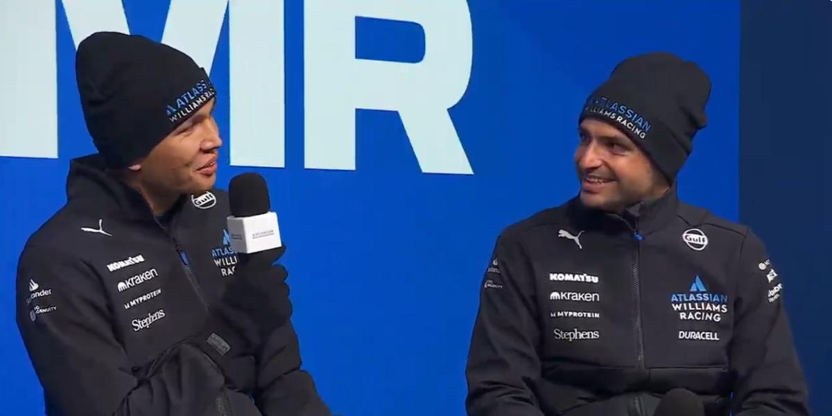 ¿Cómo ve Albon la llegada de Sainz a Williams? El piloto tailandés espera que...