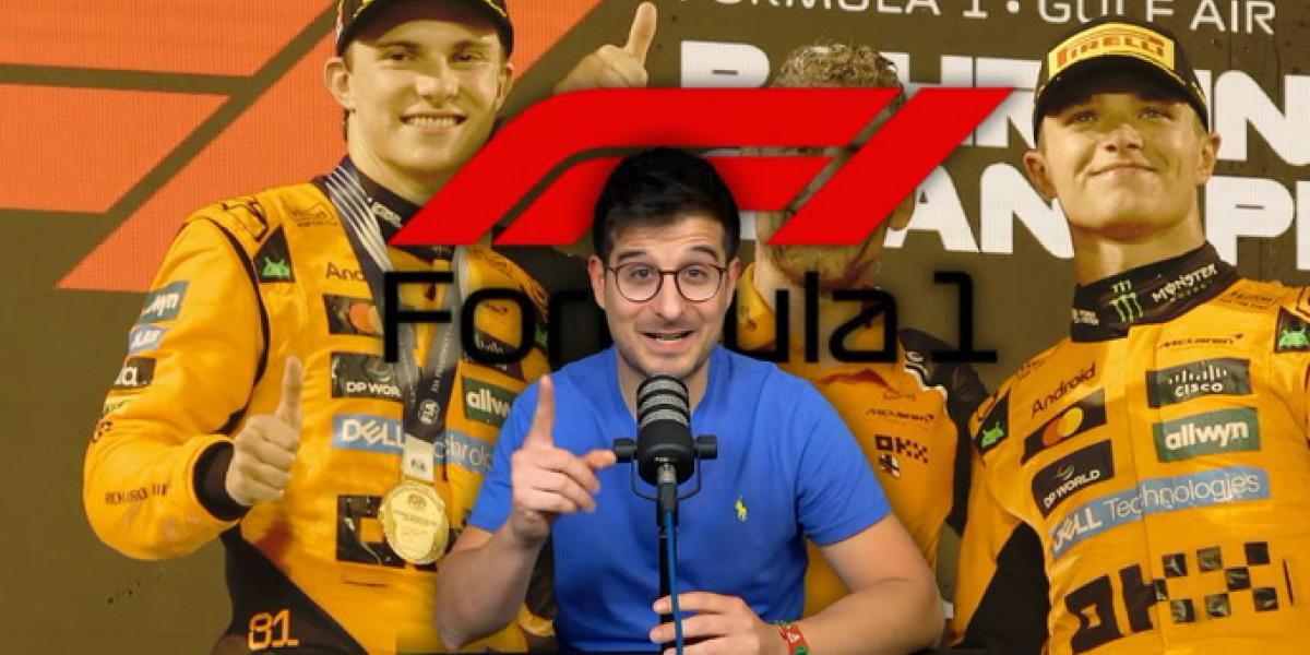 Un Lando Norris con altibajos cede la victoria a su compañero Piastri en Bahréin.