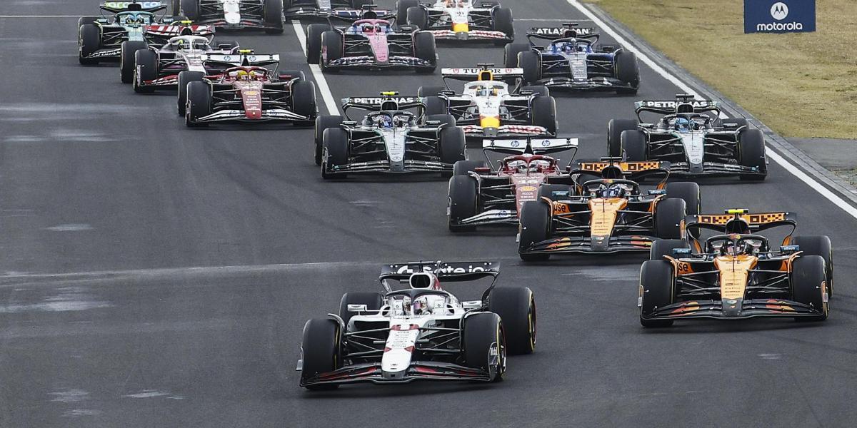Freno a la vuelta de los V1 en F1.