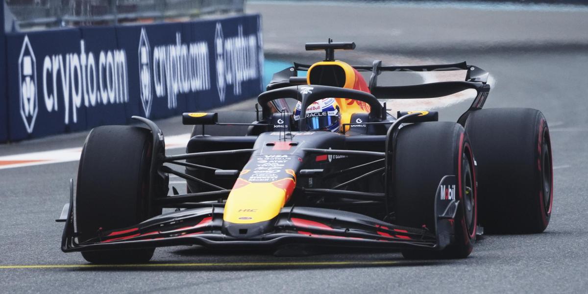 Verstappen es de otro mundo: exhibición de pole en el GP de Miami de...
